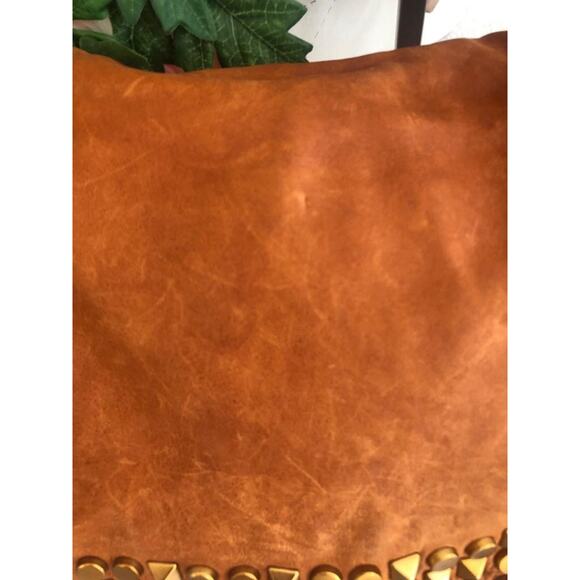 TORY BURCH STUDDED SADDLE BAG PURSE MESSENGER (500 - Picture 3 of 15